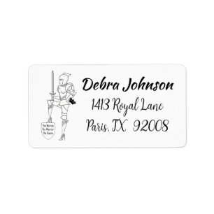 "Die Frau, der Krieger, die Königin" Adressaufkleber