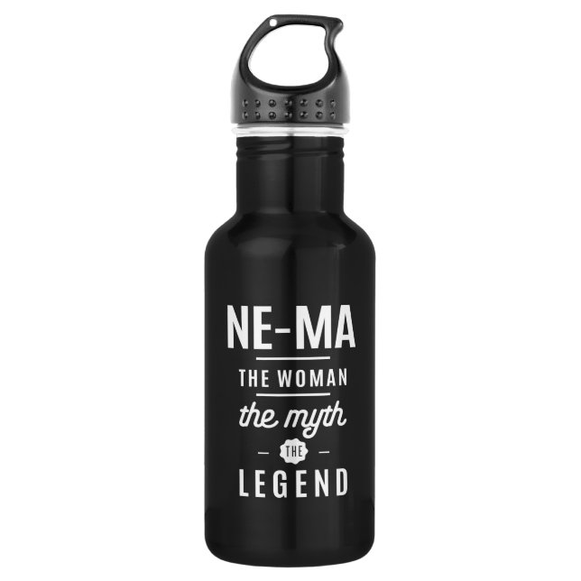 Die Frau, der Mythos, die Legende Edelstahlflasche (Vorderseite)