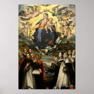 Die Frau des Rosenkranzes Poster