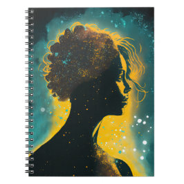 Die Frau des Stars Gold & Aquamarines kleines Note Notizblock