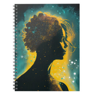 Die Frau des Stars Gold & Aquamarines kleines Note Notizblock