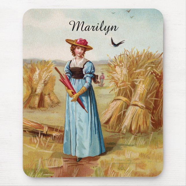 Die Frau in der Mousepad des Weizenfeldes (Vorne)