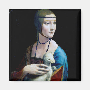 Die Frau mit einem Ermine, Leonardo da Vinci Magnet