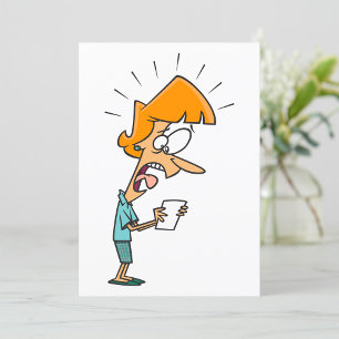 Die Frau muss schreiend einladen Einladung