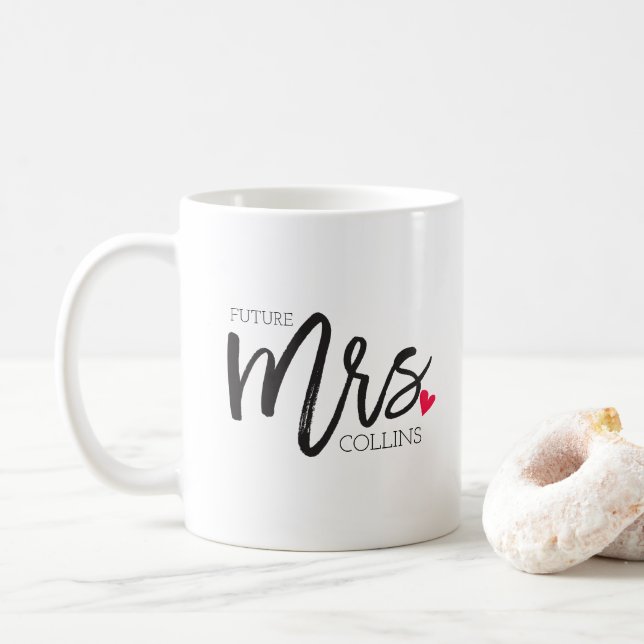 Die Frau Shoppe | Personalisiert Future Mrs. Tasse (Mit Donut)