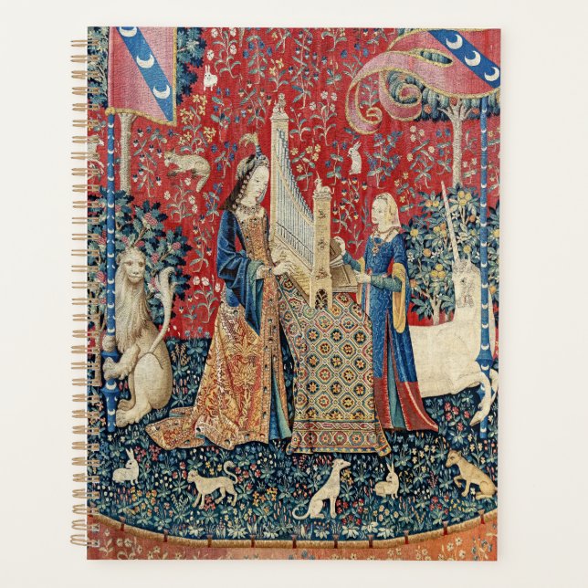 Die Frau und das Einhorn, hörend Planer (Vorderseite)