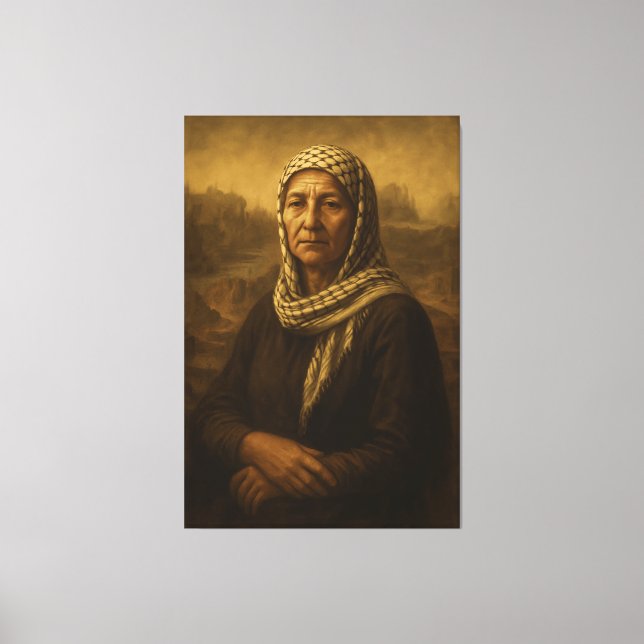 Die Frau von Gaza Canvas Print Leinwanddruck (Vorderseite)