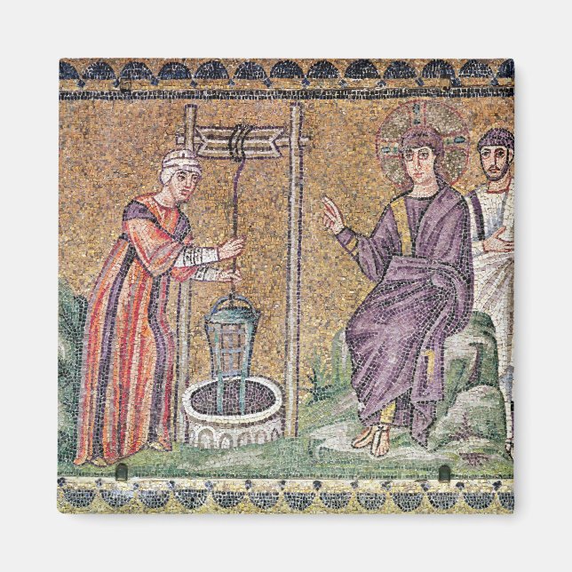 Die Frau von Samaria im Brunnen Magnet (Vorne)