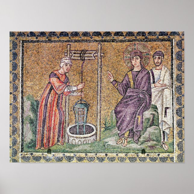 Die Frau von Samaria im Brunnen Poster (Vorne)