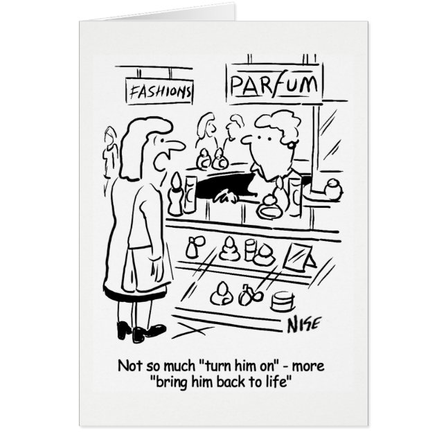 Die Frau will ein Parfüm, um "Ihn zum Leben zu erw (Vorne)