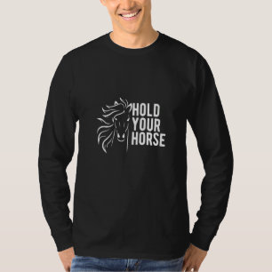 Die Frauen halten die sonnigen Gespräche am Pferd T-Shirt