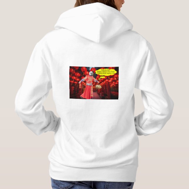 Die Frauen schwindeln. Happy Chinese New Year. Pan Hoodie (Rückseite)