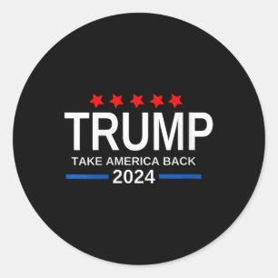 Die Frauen Trump 2024 nehmen die Wahlen in Amerika Runder Aufkleber