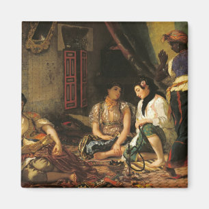 Die Frauen von Algier in ihrer Wohnung, 1834 Magnet