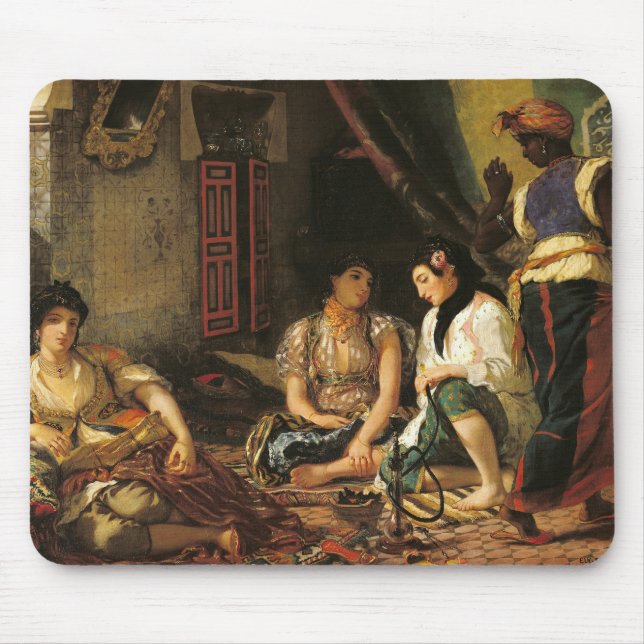 Die Frauen von Algier in ihrer Wohnung, 1834 Mousepad (Vorne)