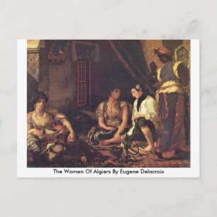 Die Frauen von Algier von Eugene Delacroix Postkarte