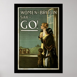 Die Frauen von Großbritannien sagen GO! (Grenze) Poster