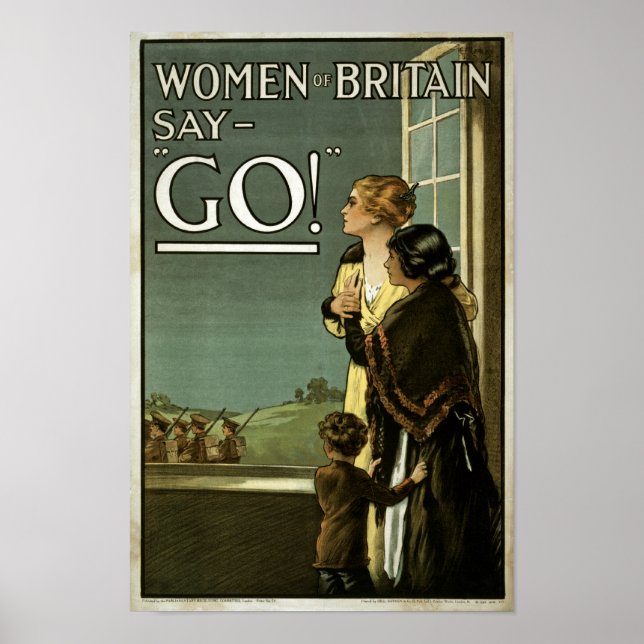 Die Frauen von Großbritannien sagen GO! (leinwand) Poster (Vorne)