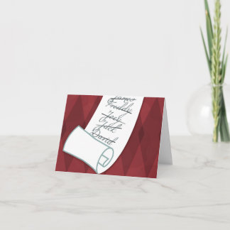 Die freche Liste Feiertagskarte