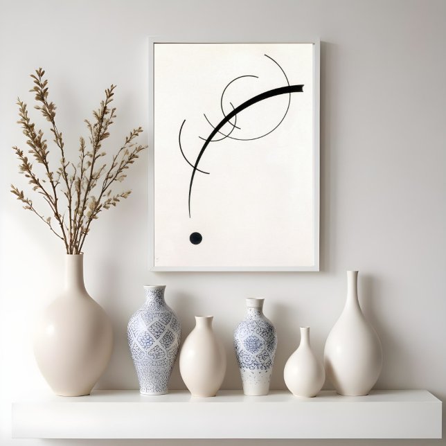 Die freie Kurve bis zum Punkt - Vasily Kandinsky Poster (Von Creator hochgeladen)