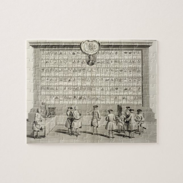 Die freien Maurer, mit Zeichen für die Puzzle (Horizontal)