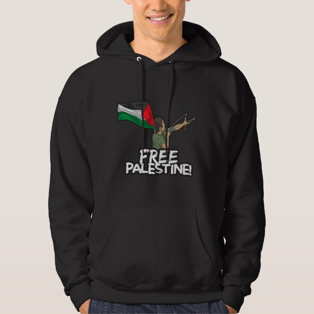 Die Freiheit der Palästinenser unter der Flagge ei Hoodie (Vorderseite)