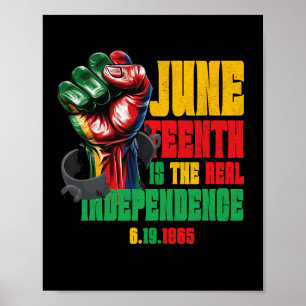 Die Freiheit ist der 18. Tag der wirklichen Unabhä Poster