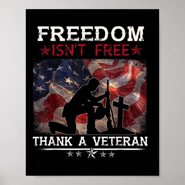 Die Freiheit ist nicht frei dank eines Veteranen S Poster (Vorne)