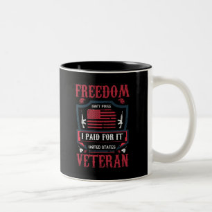 Die Freiheit ist nicht frei, ich habe für sie beza Zweifarbige Tasse
