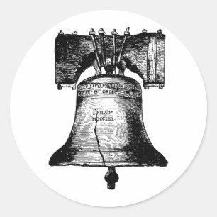 Die Freiheitsglocke Runder Aufkleber