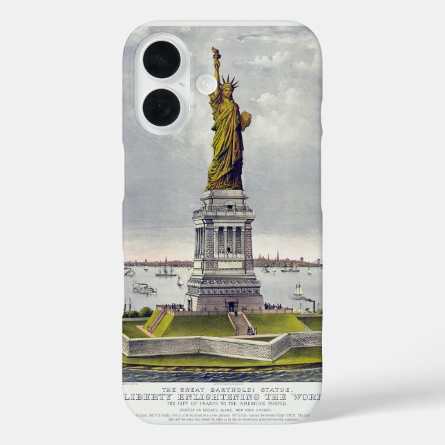 Die Freiheitsstatue, Die große Bartholdi-Statue Case-Mate iPhone Hülle (Rückseite)