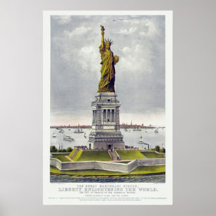 Die Freiheitsstatue, Die große Bartholdi-Statue Poster