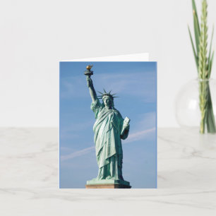 Die Freiheitsstatue erleuchtet die Welt Karte