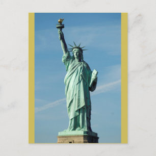 Die Freiheitsstatue erleuchtet die Welt Postkarte