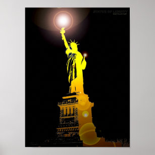 Die Freiheitsstatue, New York, USA Poster