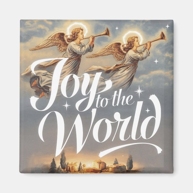 Die Freude am Weihnachtsdesign der Welt Magnet (Vorne)