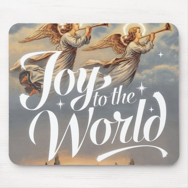 Die Freude am Weihnachtsdesign der Welt Mousepad (Vorne)
