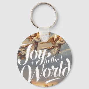 Die Freude am Weihnachtsdesign der Welt Schlüsselanhänger