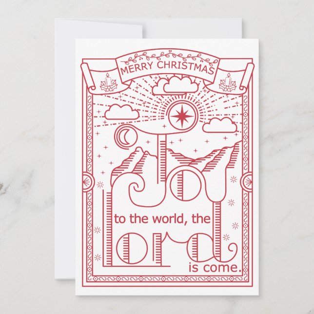 Die Freude am Weihnachtsfest der Welt Einladung (Vorderseite)