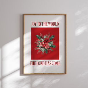 Die Freude am Weihnachtsgebäck der Poinsettia Poster