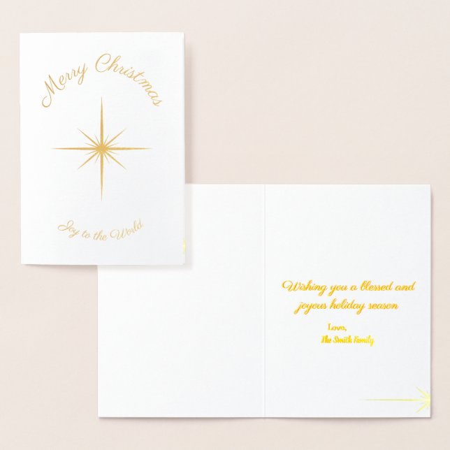 Die Freude am Weihnachtsgrüßen der Welt im Foto Folienkarte (Anzeige)