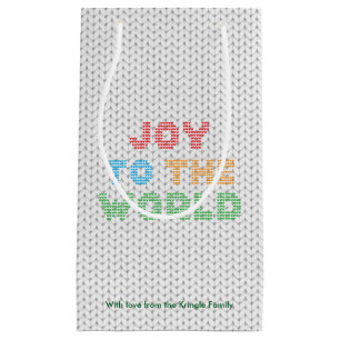 Die Freude am Weihnachtssüßer der Typografie Kleine Geschenktüte