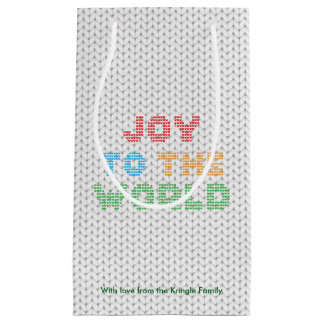 Die Freude am Weihnachtssüßer der Typografie Kleine Geschenktüte