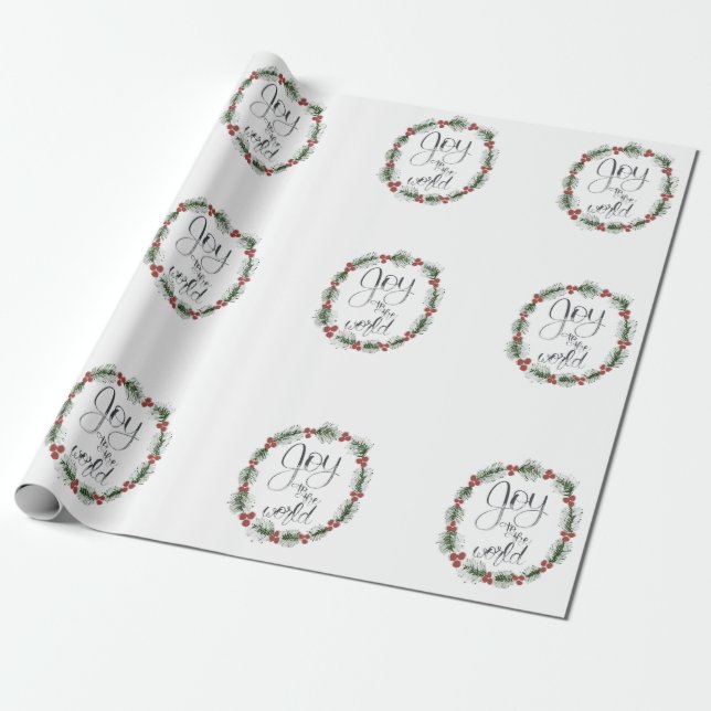 Die Freude am Weihnachtswrapping Paper der Welt Geschenkpapier (Ungerollt)