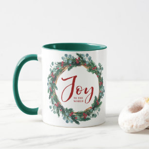 Die Freude an der Weihnachtsfeier des Evergreen Wr Tasse