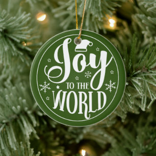Die Freude an der Weihnachtsfeier Keramik Ornament