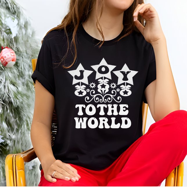 Die Freude an der Weihnachtszeit der modernen schw T-Shirt (Von Creator hochgeladen)