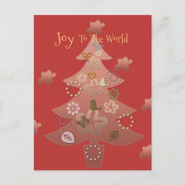 Die Freude an der Weihnachtszeit der Welt Postkarte (Vorderseite)