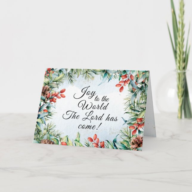 Die Freude an der Welt Der Herr ist gekommen, Weih Karte (Vorderseite)