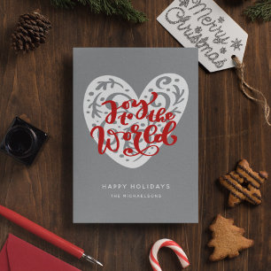 Die Freude an der Welt   Happy Holidays Einladung